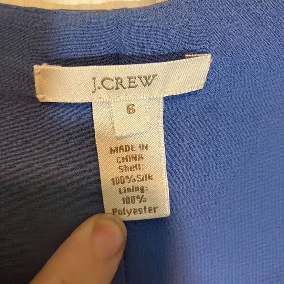 J.Crew formal dress, periwinkle blue, excellent condition, size 6 - Picture 3 of 3